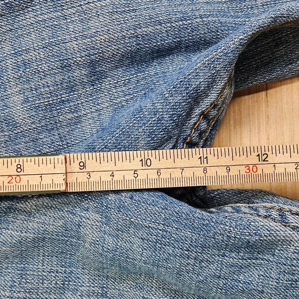 Levi's 527 Jeans Mens 34x30 Blue Slim Bootcut Denim Western Workwear